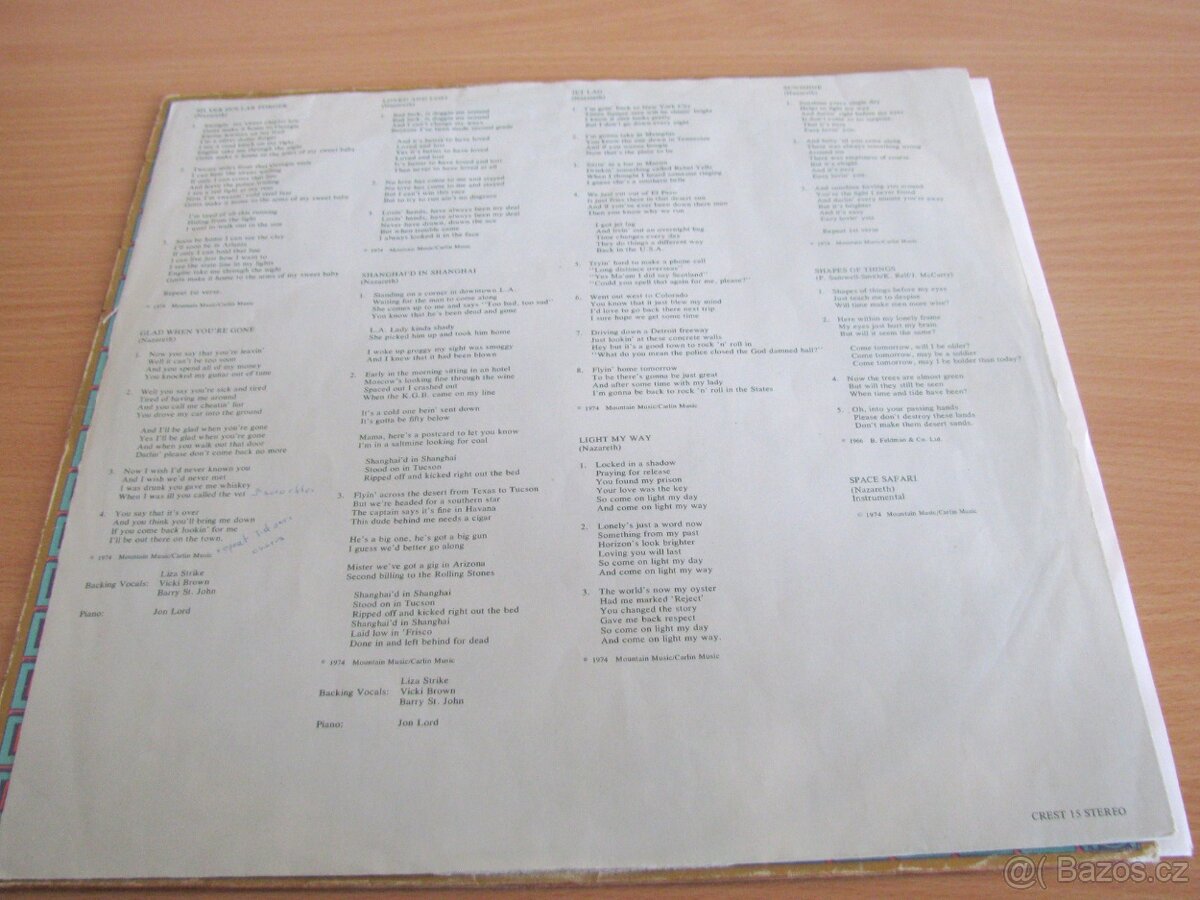 LP - NAZARETH - RAMPANT- MOON CREST / 197 - 4