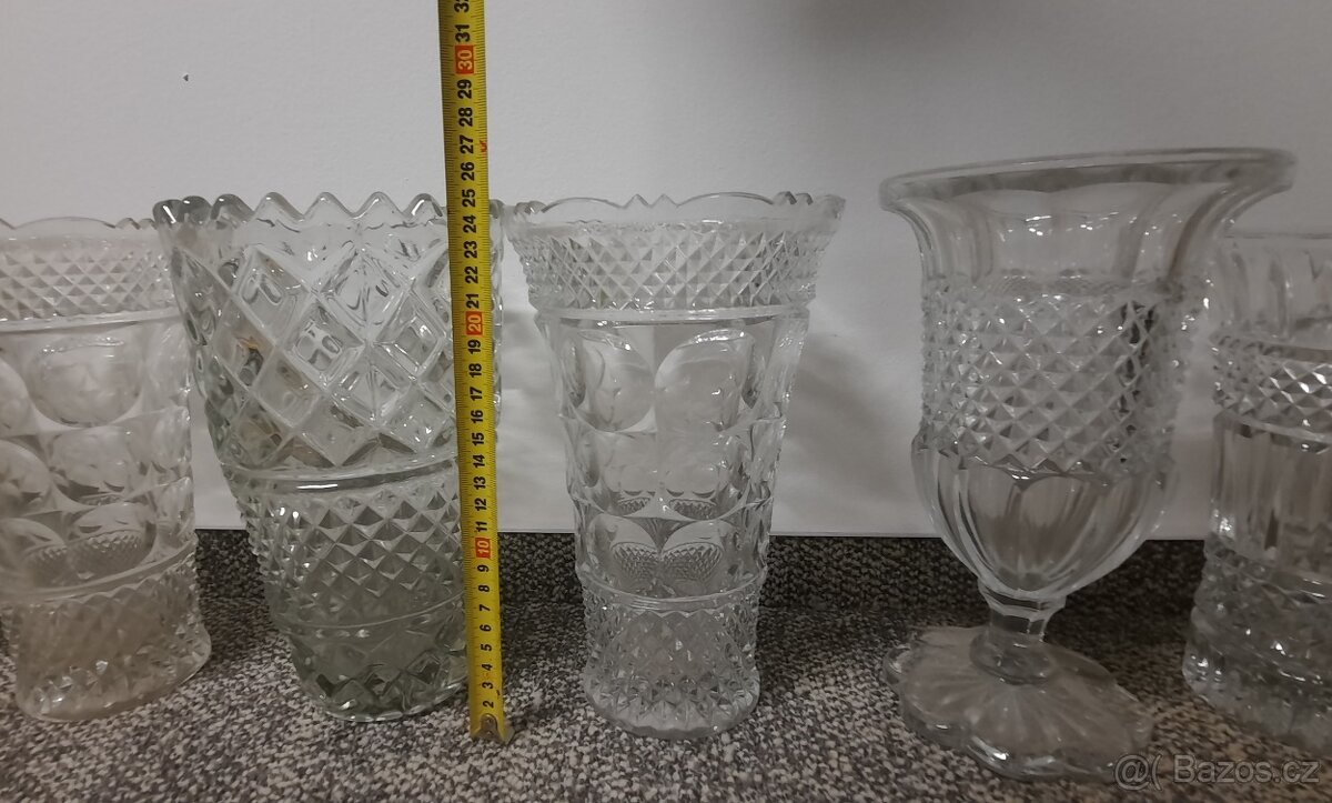 Broušené sklo vázy - 4