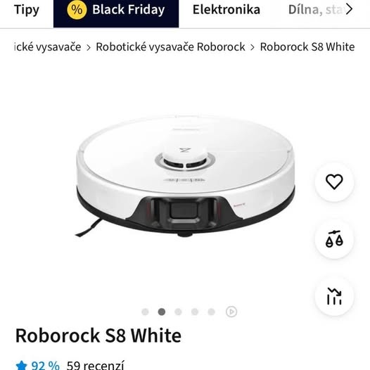 Roborock S8 White - robotický vysavač - 4