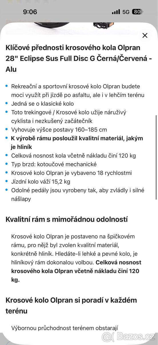 Krosové kolo Olpran 28 - 4