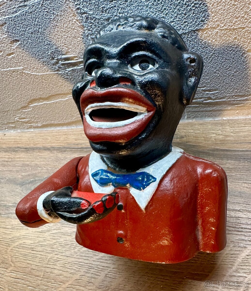 Stará mechanická pokladnička USA TOP kousek FUNKČNÍ - 4