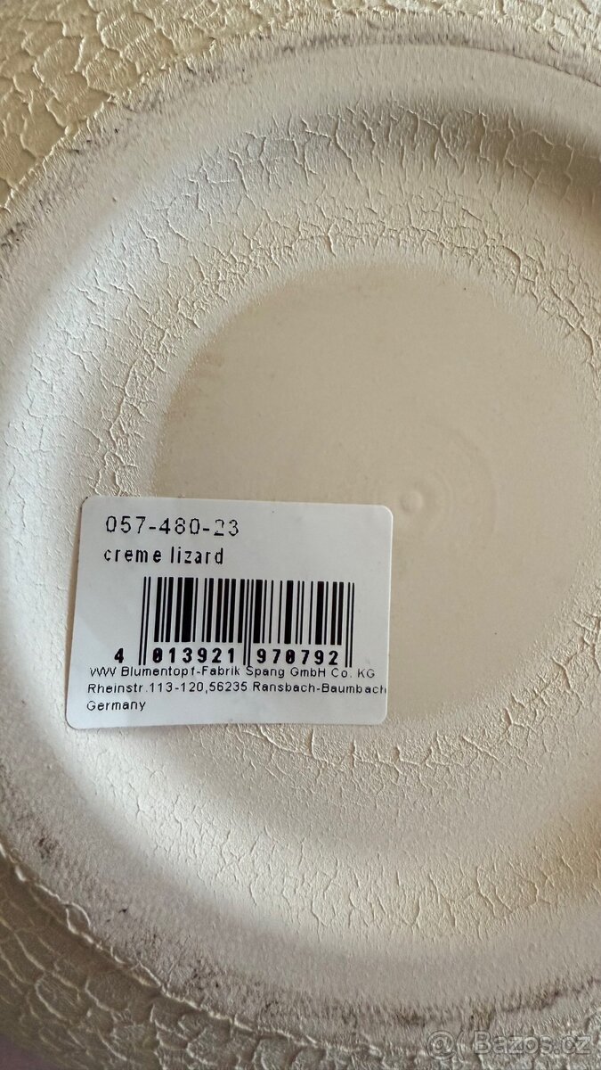 Obal/keramický Luna lizard, krémový-šedý - 4