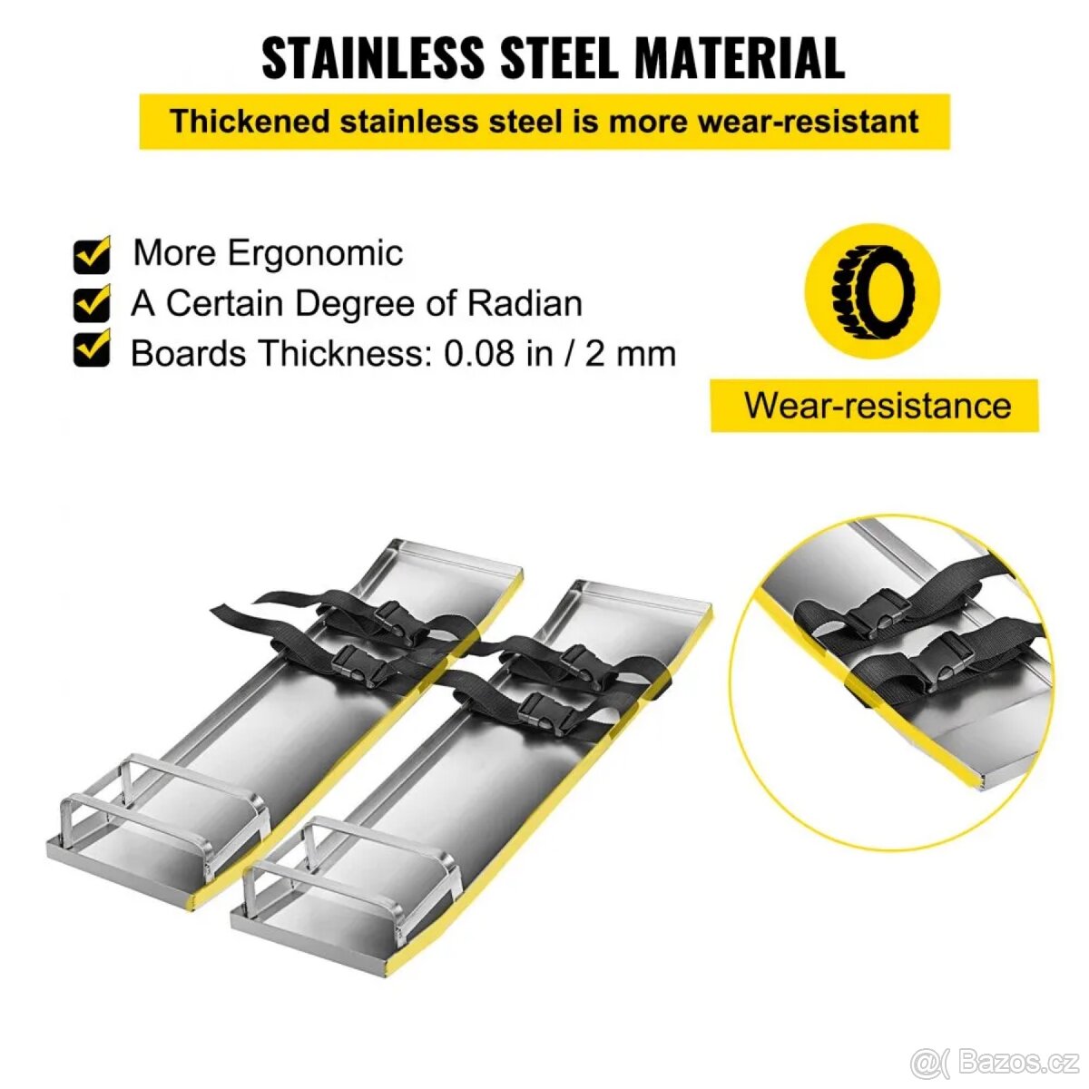Nerezové klekačky VEVOR – pro obkladače / podlaháře - 4