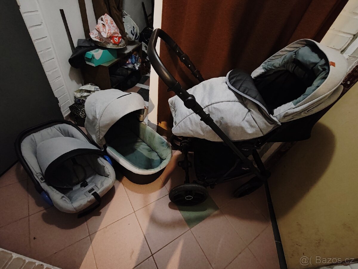 Prodam kočárek dvojkombinace plus vajíčko - 4