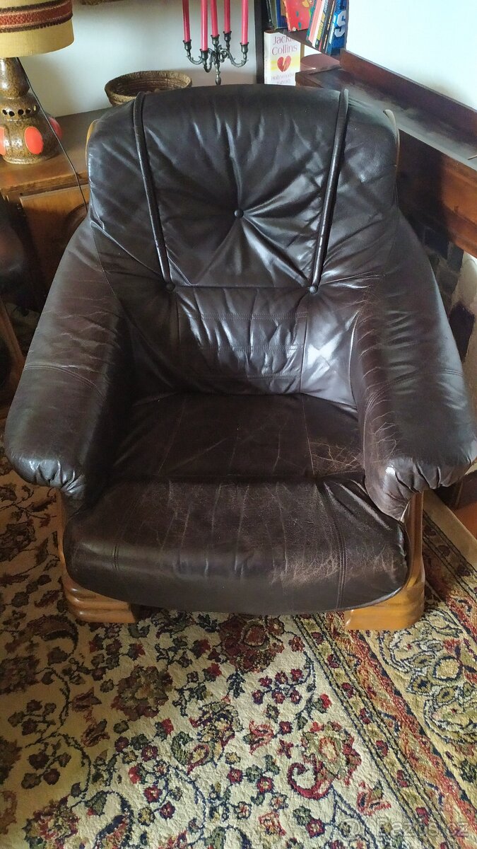 Rustikální kožená souprava - 4