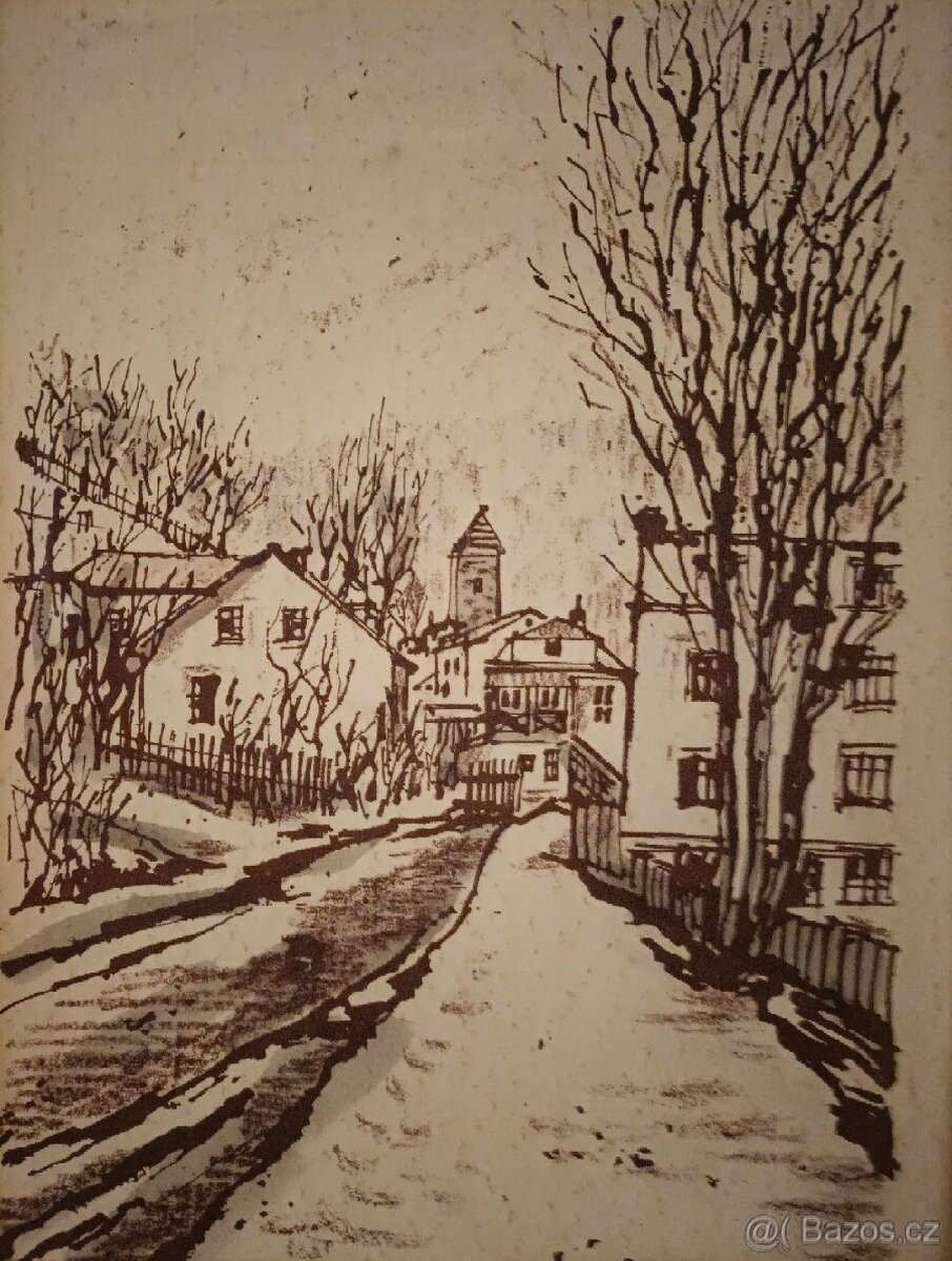 Petr Strnad, grafika, obraz, Nejdecko - 4