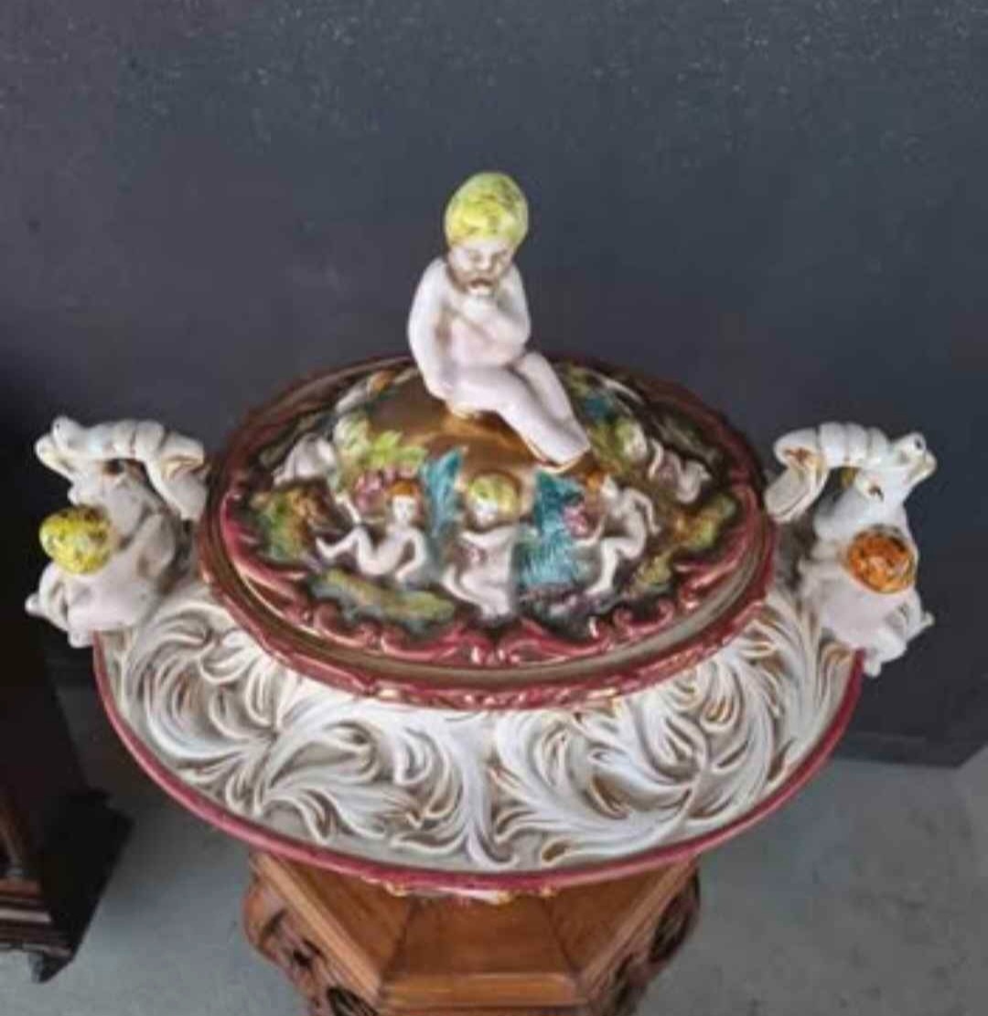 Starožitná porcelánová mísa CAPODIMONTE - 4