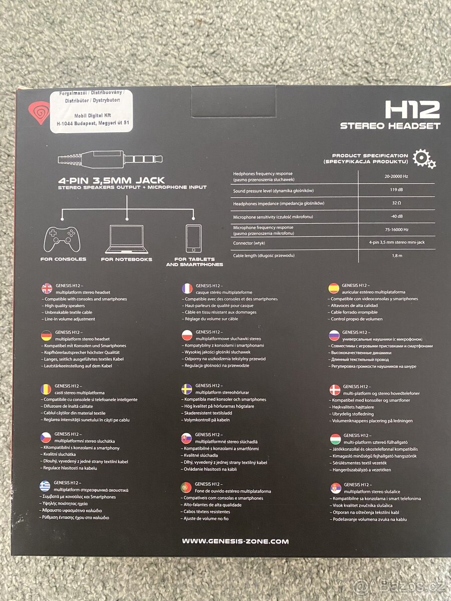 Herní sluchátka Natec Genesis H12 - 4