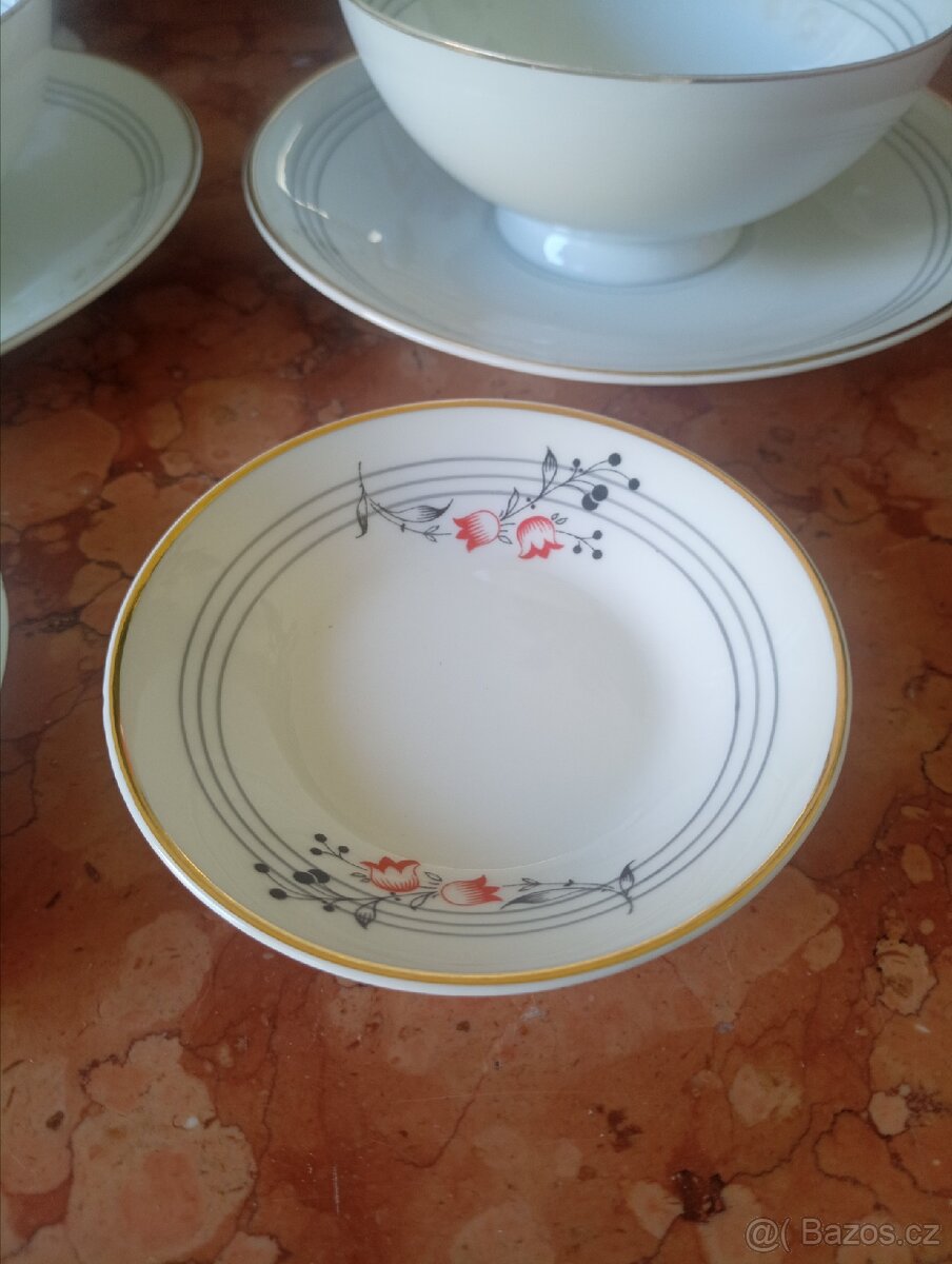 čajová souprava Johann Haviland Bavaria Germany - 4