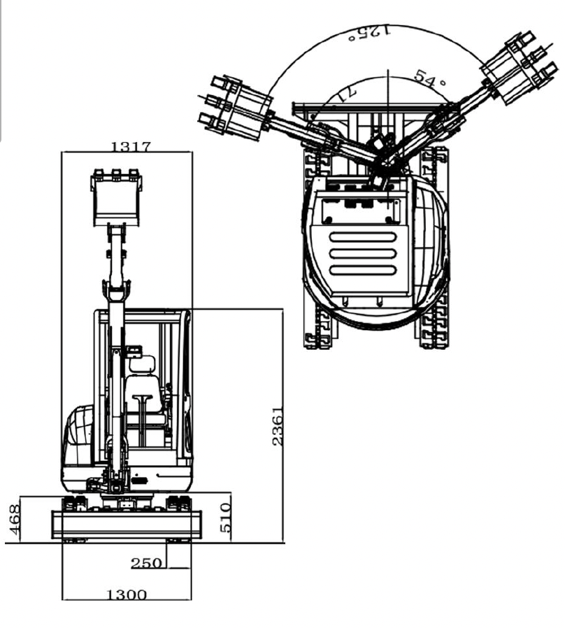 Minibagr RIPPA R22 motor Kubota - 4