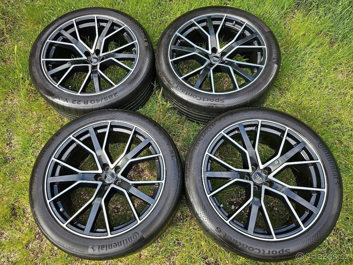 Kompletní letní orig. Audi Q8 SPORT - 285/40 R22 XL - 5x112 - 4