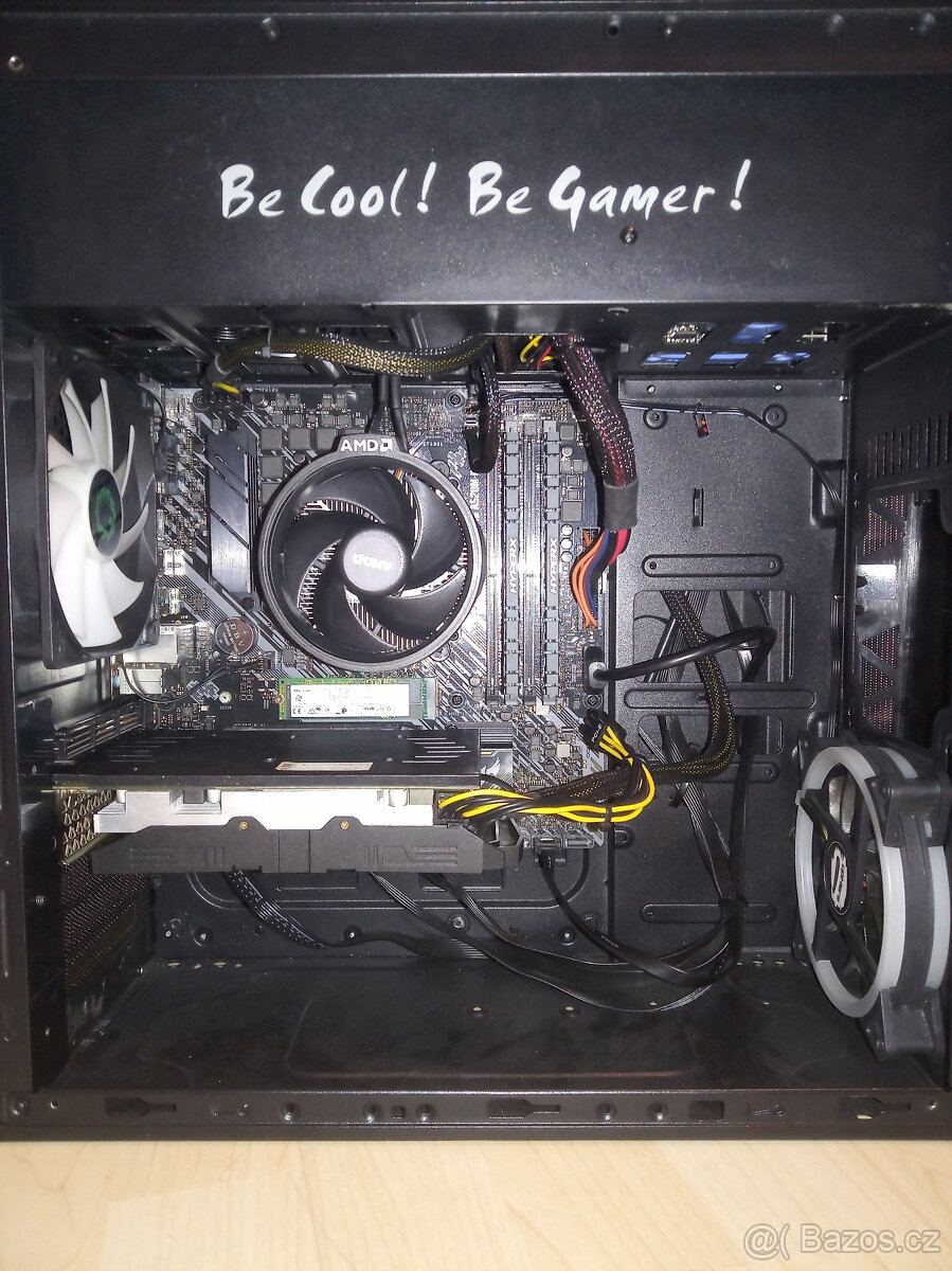 Herní počítač s RGB, Ryzen 5 1600, RX 580 8G, 256G SSD + HDD - 4