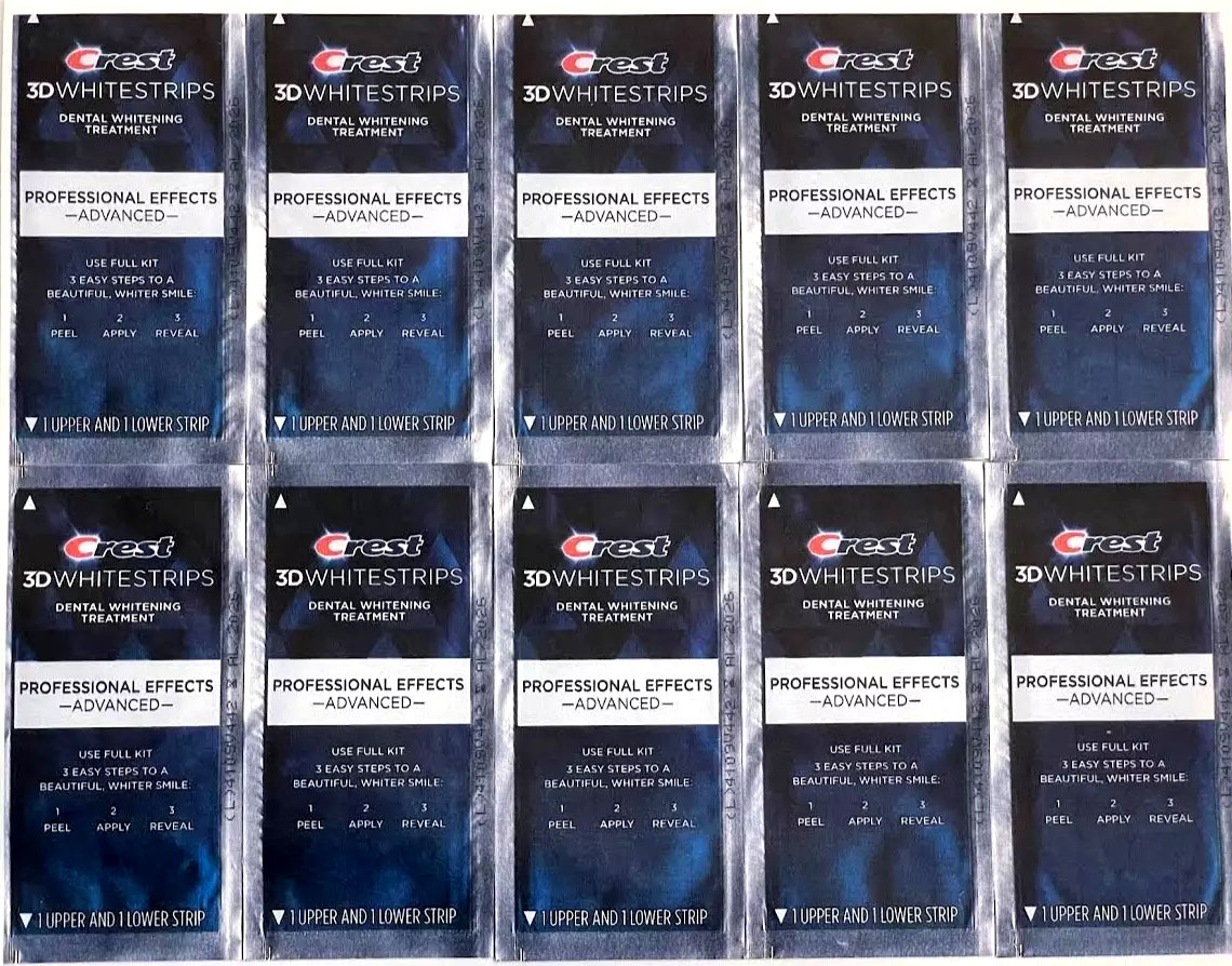 CREST Bělicí pásky 3D Whitestrips pro bělení zubů Level 20 - 4