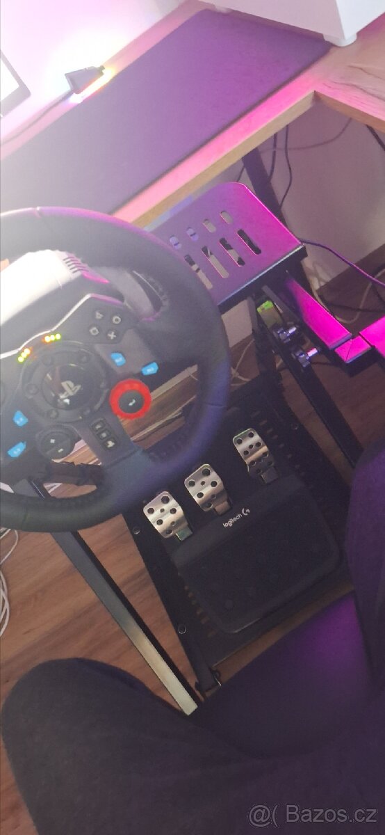 Logitech g29+stojan+radici paka+f1 mod - 4