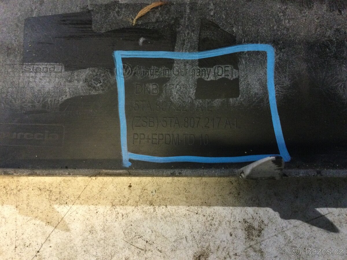 Přední nárazník VW Golf VII Sportsvan 5TA807217A - 4