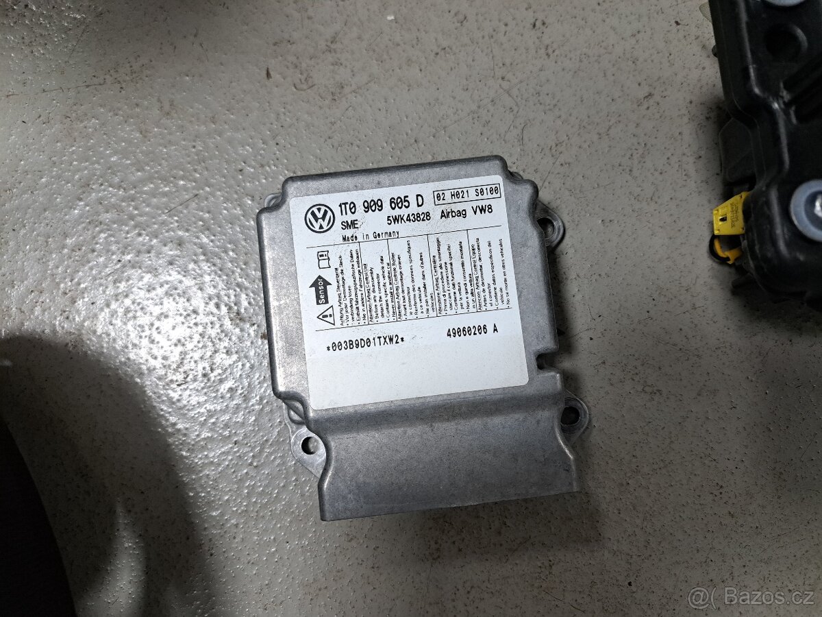 Airbagová sada VW Touran 1T2 + 1T1 - 4