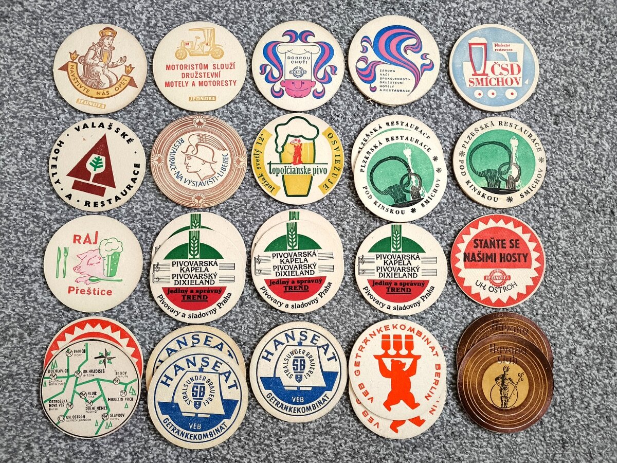 Pivní tácky celá sbírka většinou socialismus - 4