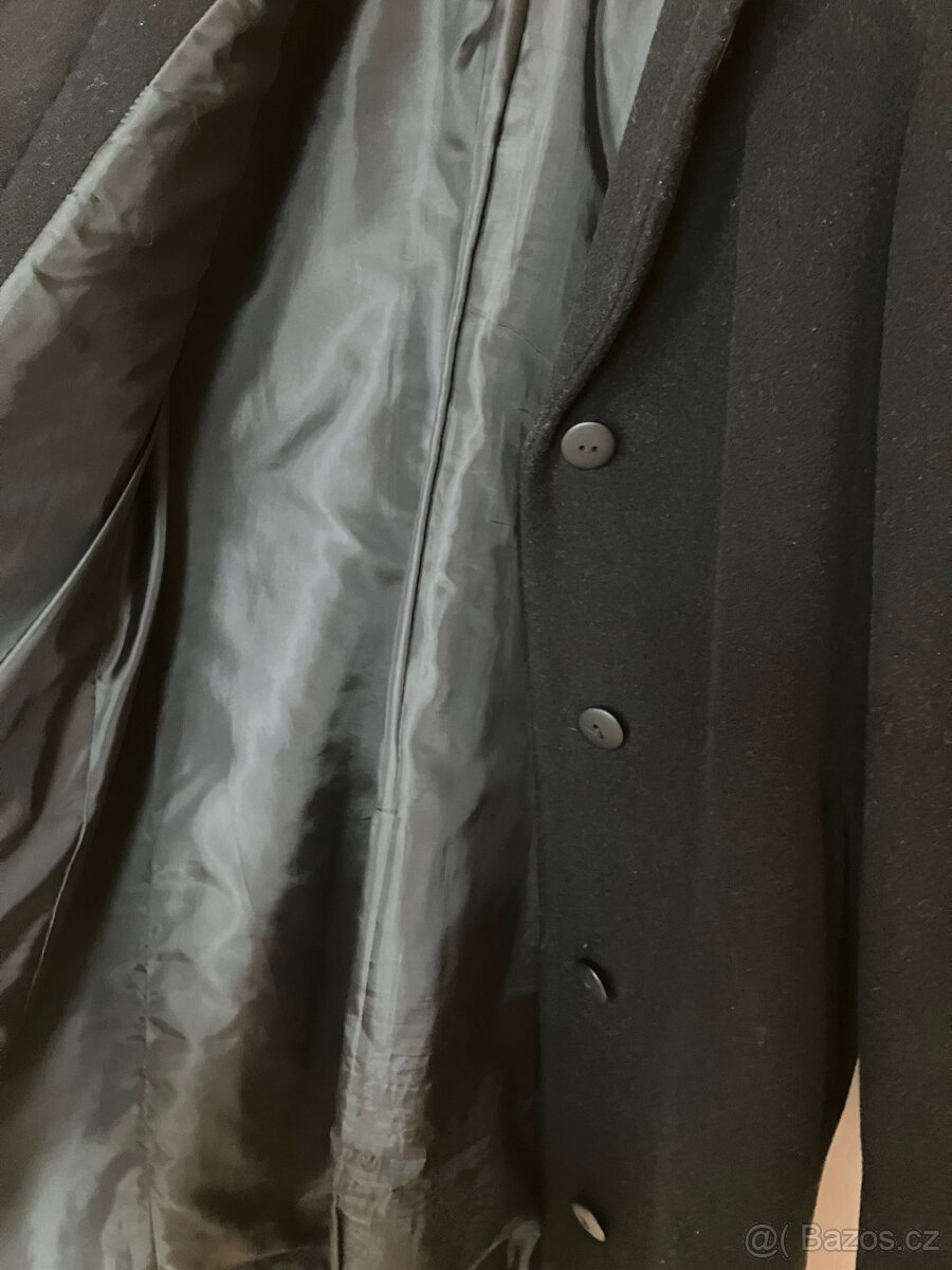 Dámský kabát černý, velikost 36 - 4