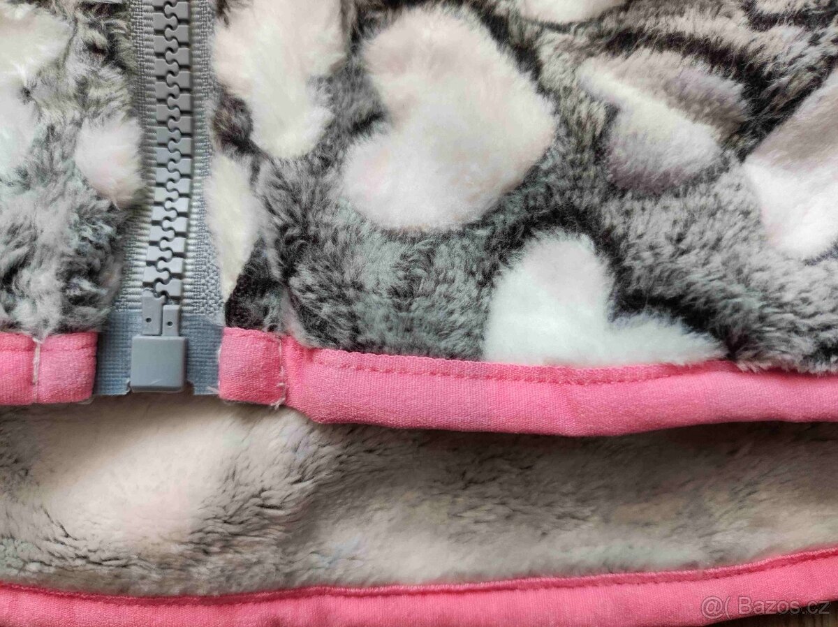 Dívčí teplá fleecová mikina Kugo nová - 4