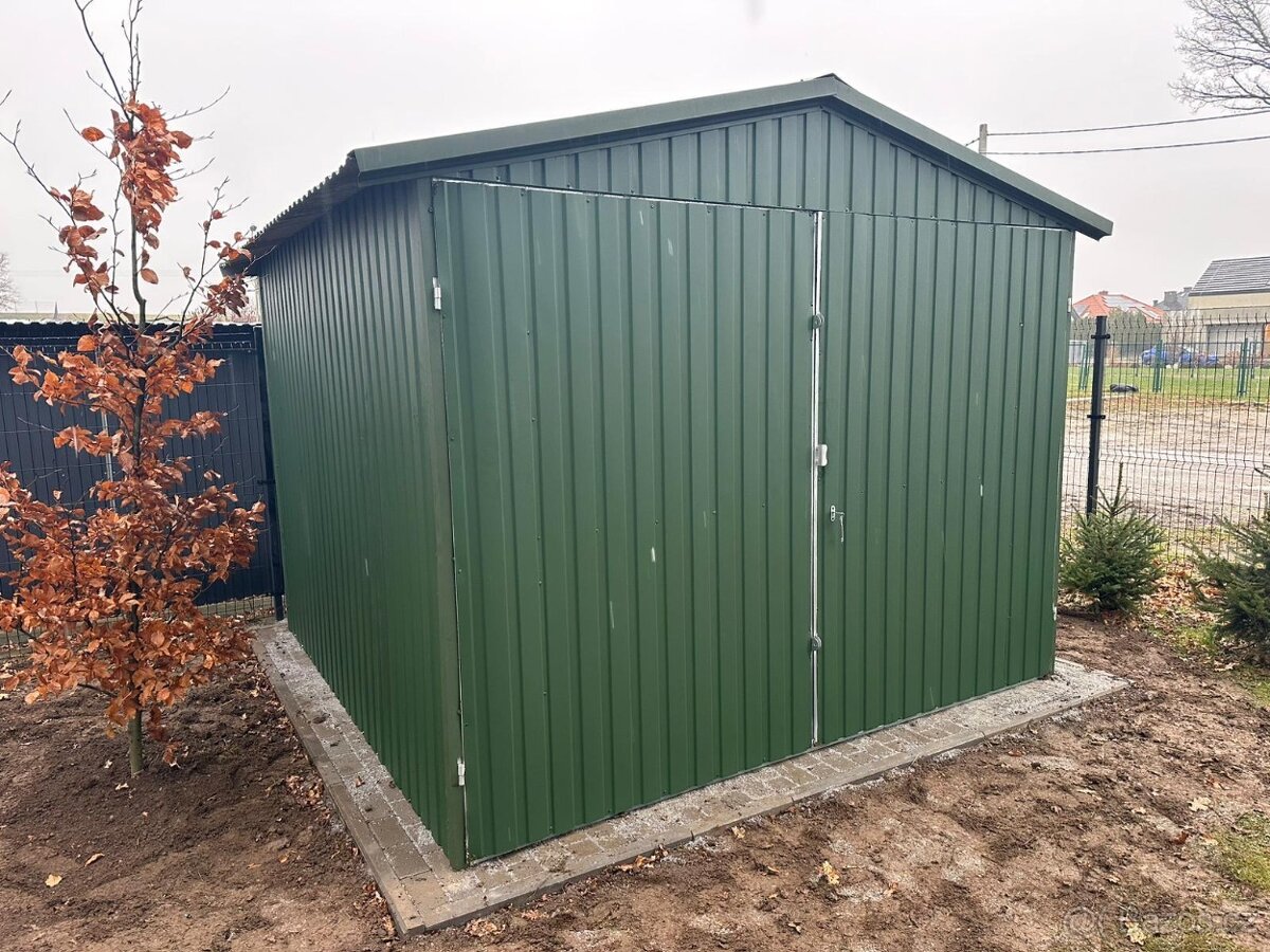 Plechová garáž 3x4m - 4