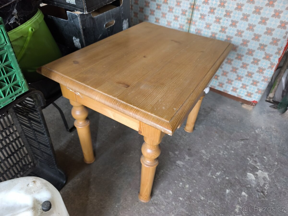 Starý dětský stolek z masivu - 4
