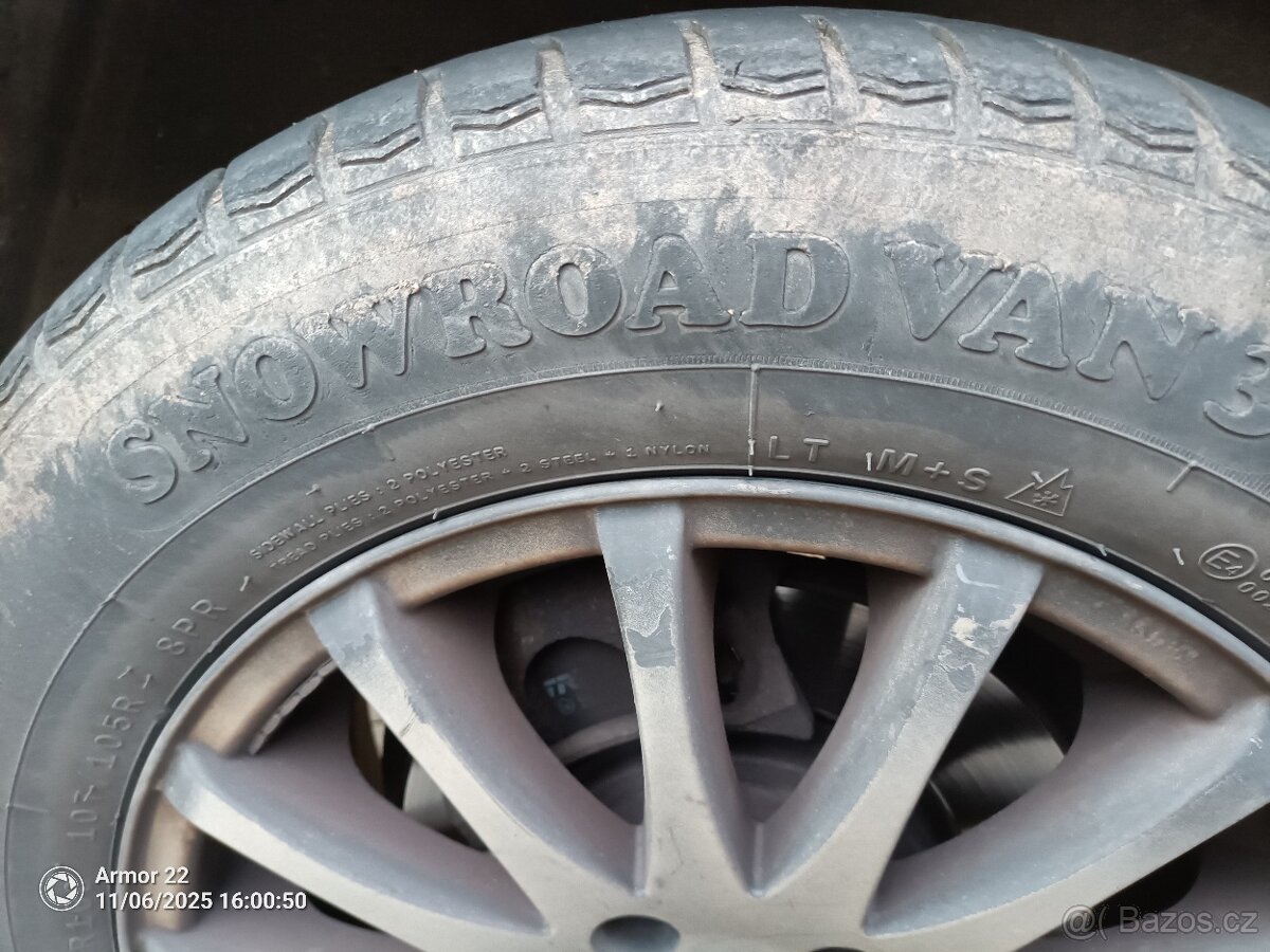 ALU KOLA 5x120 na VW Transporter PNEU 205/65r16C - 4