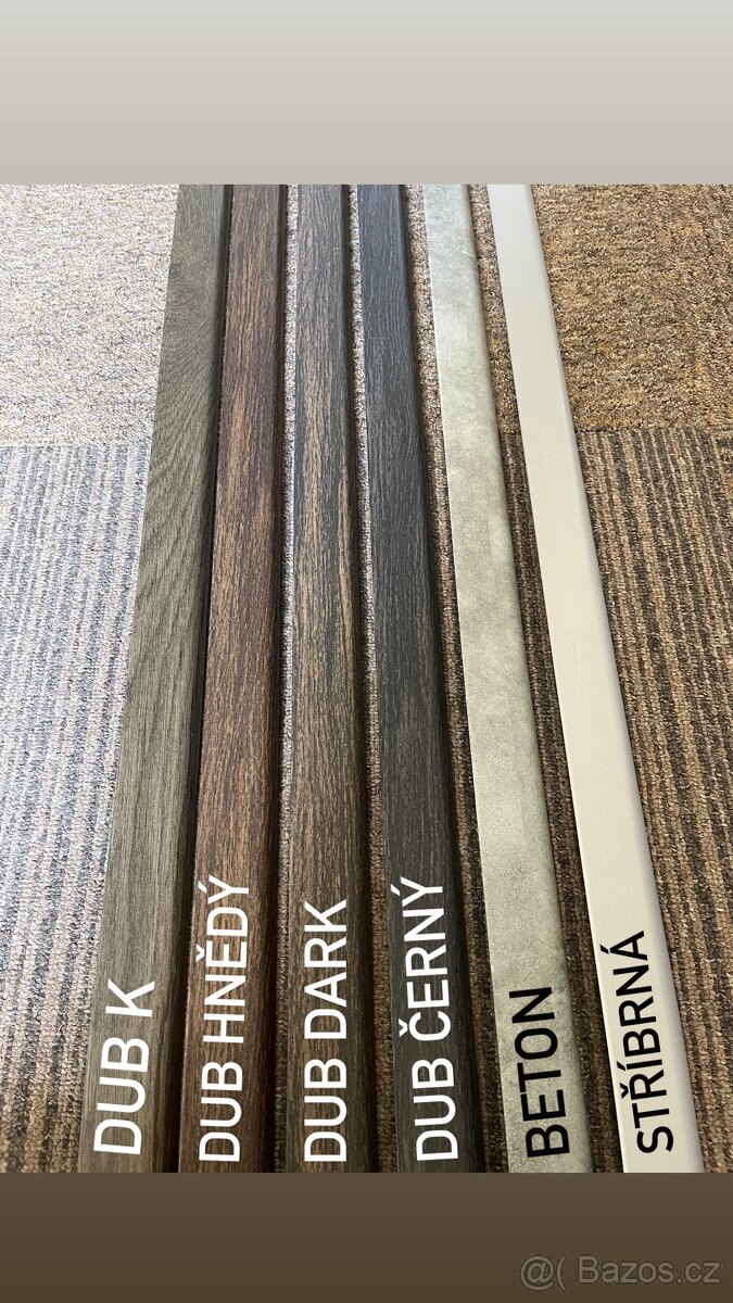 VÝPRODEJ podlahových lišt KP40, 240cm - 4