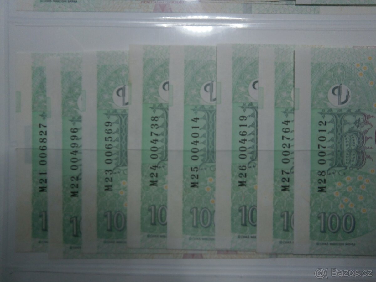Velká sleva na komplet. sadu 100 Kč série M01-28 UNC - 4