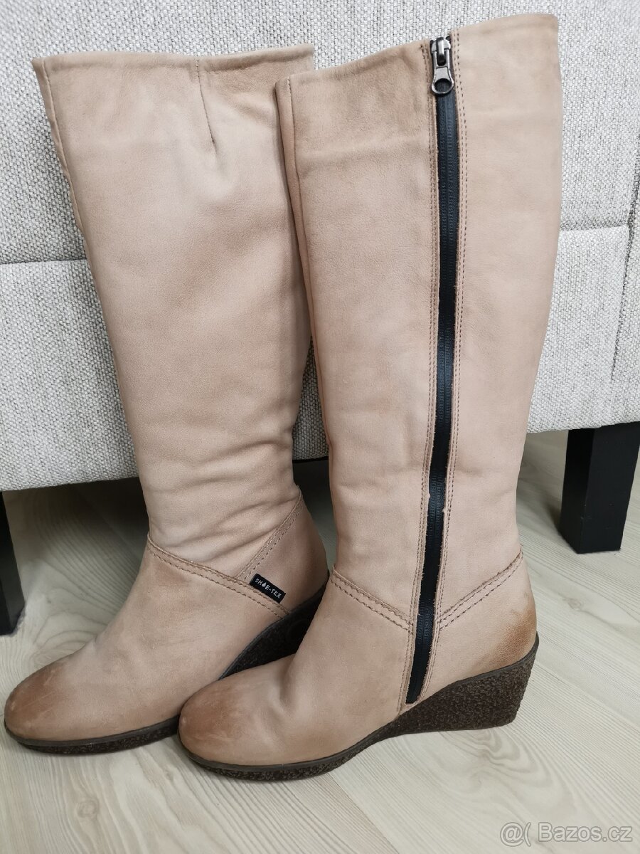 Dámské kožené kozačky - 4