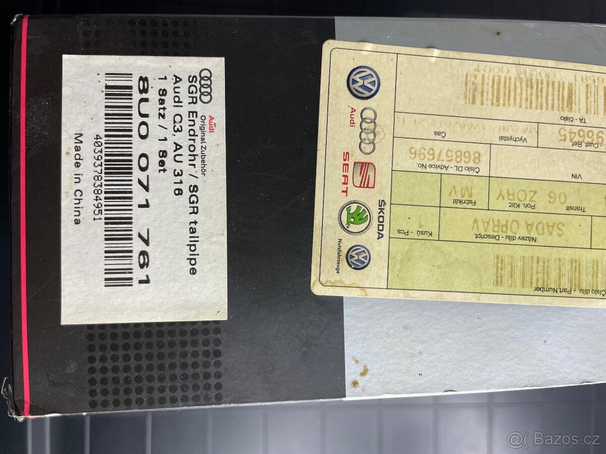 KONCOVKY VÝFUKU TLUMIČE CHROM 2 KUSY PRO AUDI - 4