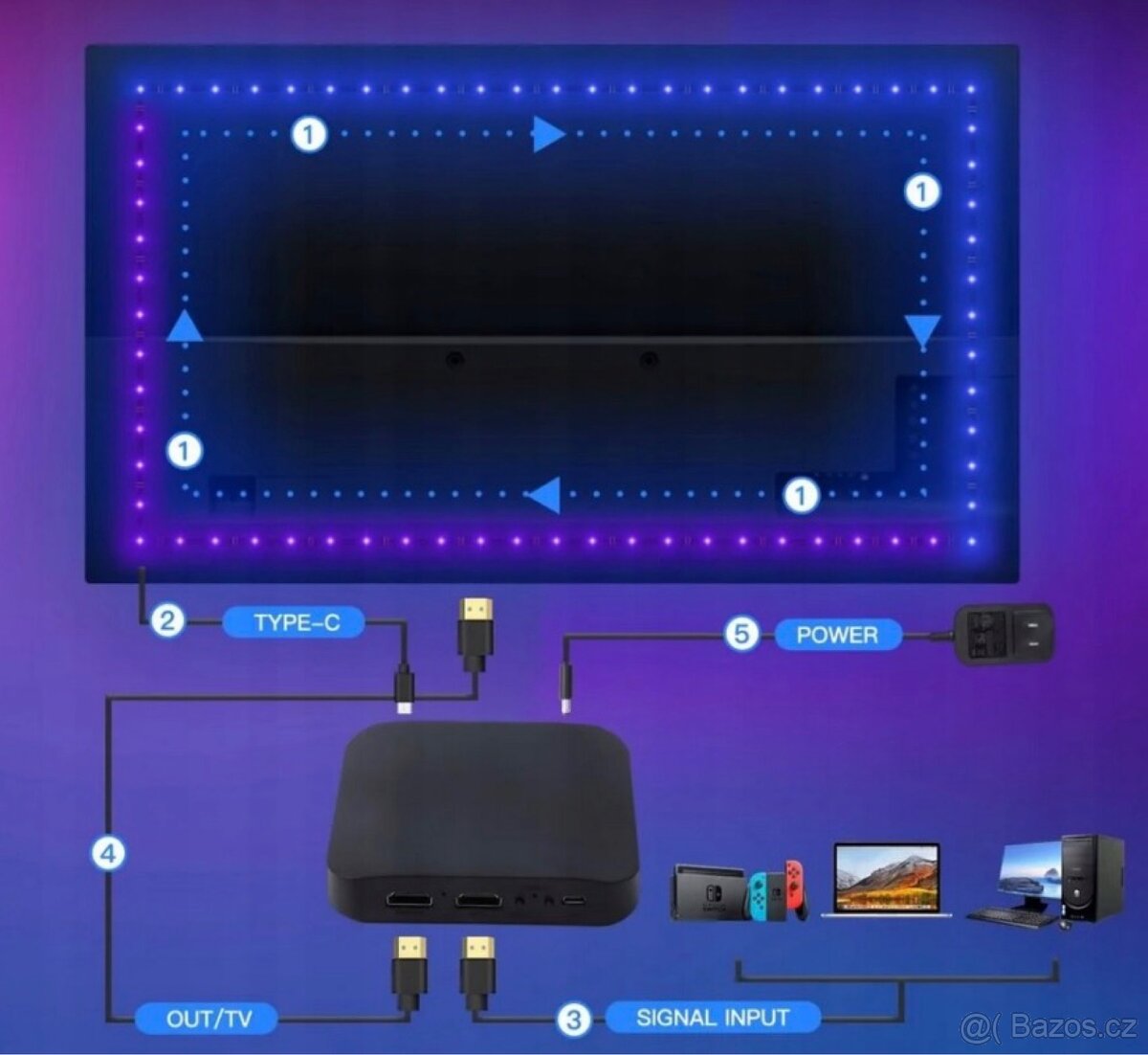 TV 65" 164 cm JVC LT-65VA3335 - 4