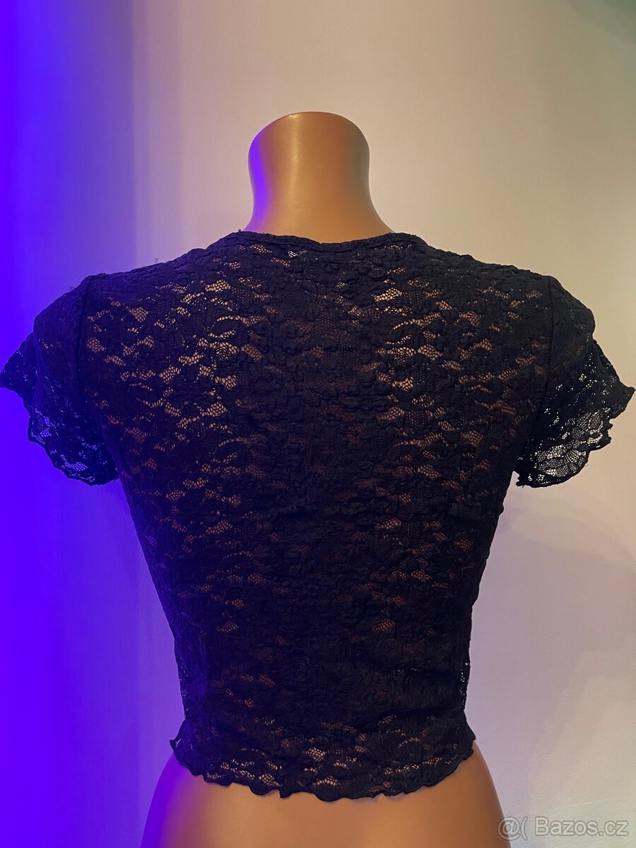 Elastické krajkové tričko - 4