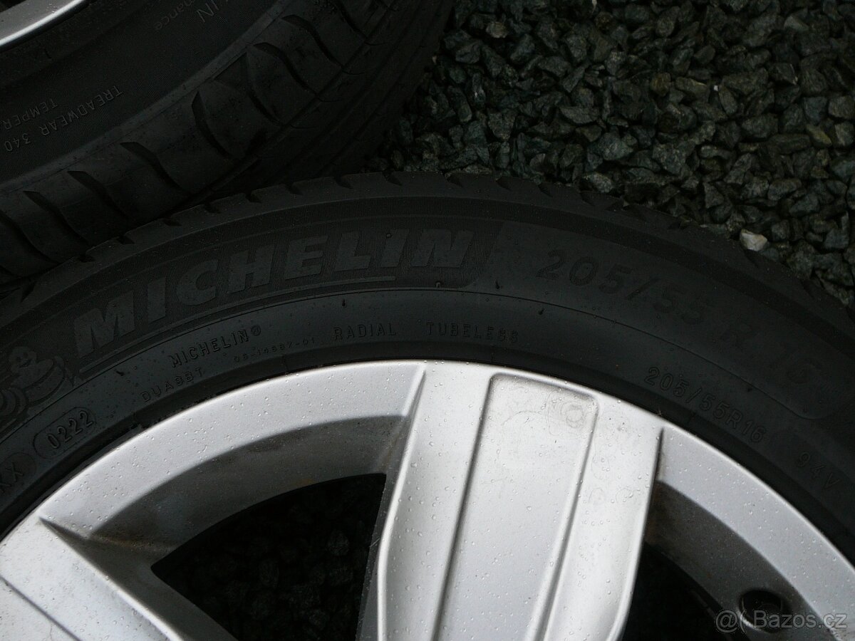 16" orig VW ALU KOLA 5x112 6Jx16H2 ET50 + PNEU 205/55/16 94 - 4