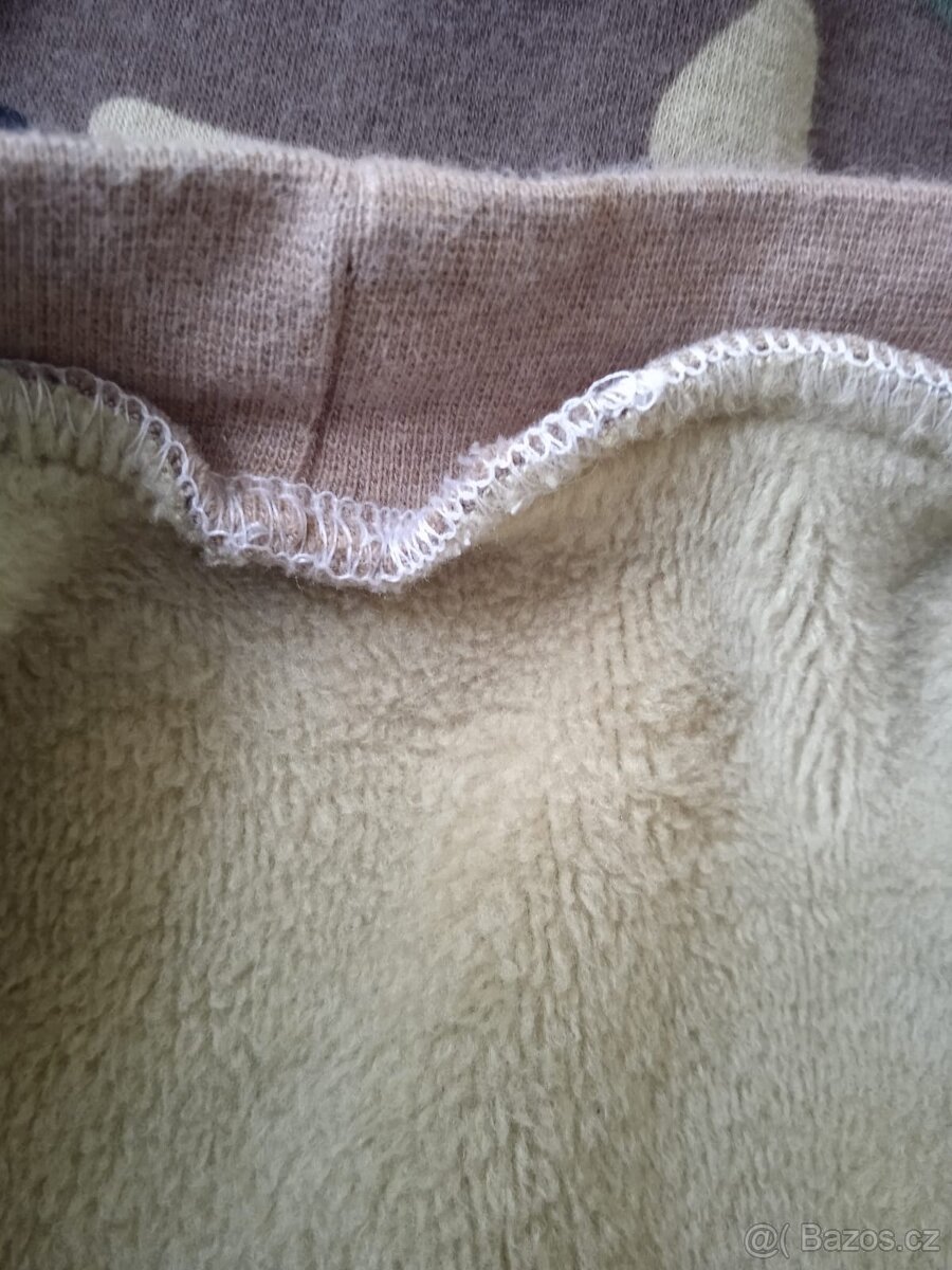 Zateplená dámská maskáčová mikina, velikost L - 4