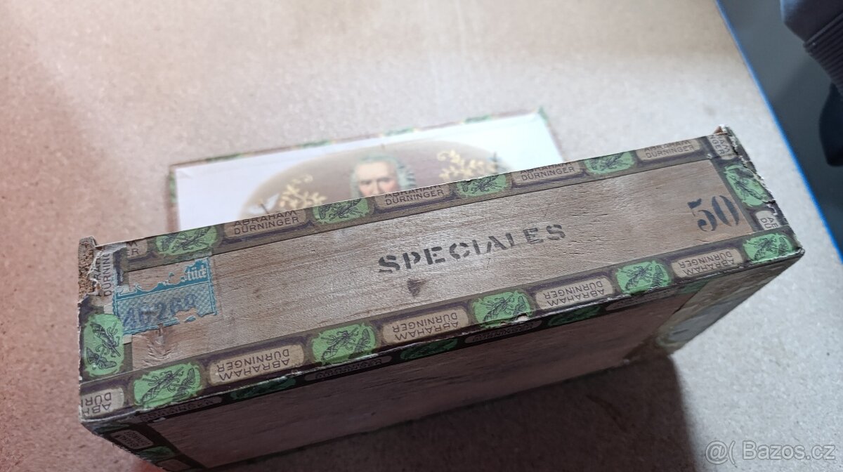 strarožitná krabička na doutníky - 4