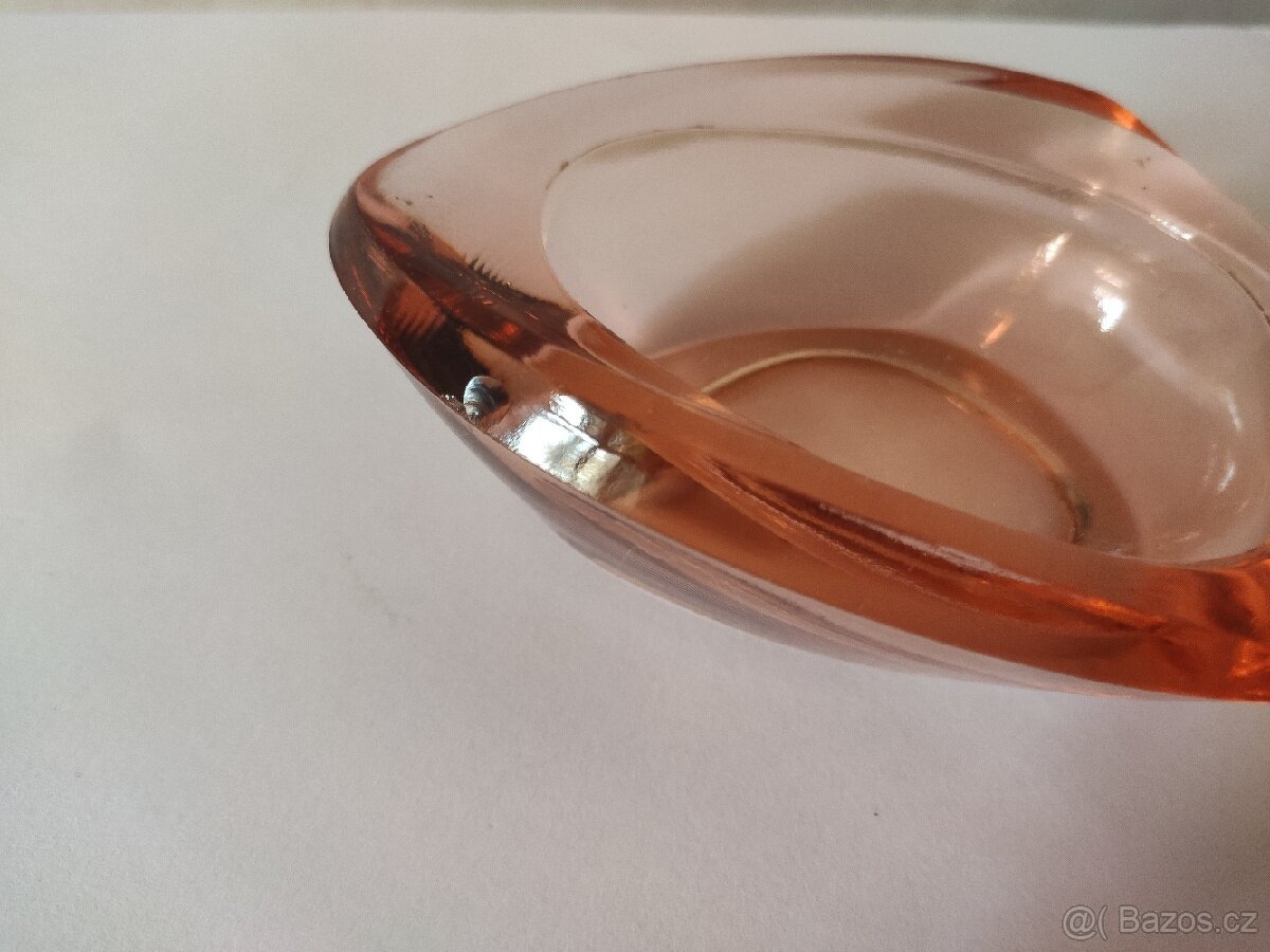 Retro skleněný popelník, Václav Hanuš, pošta 65.- - 4