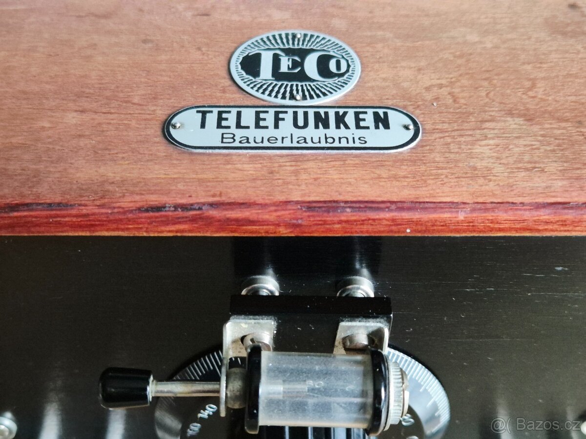 Starožitná rádio krystalka Telefunken TeCo, 1926 - 4