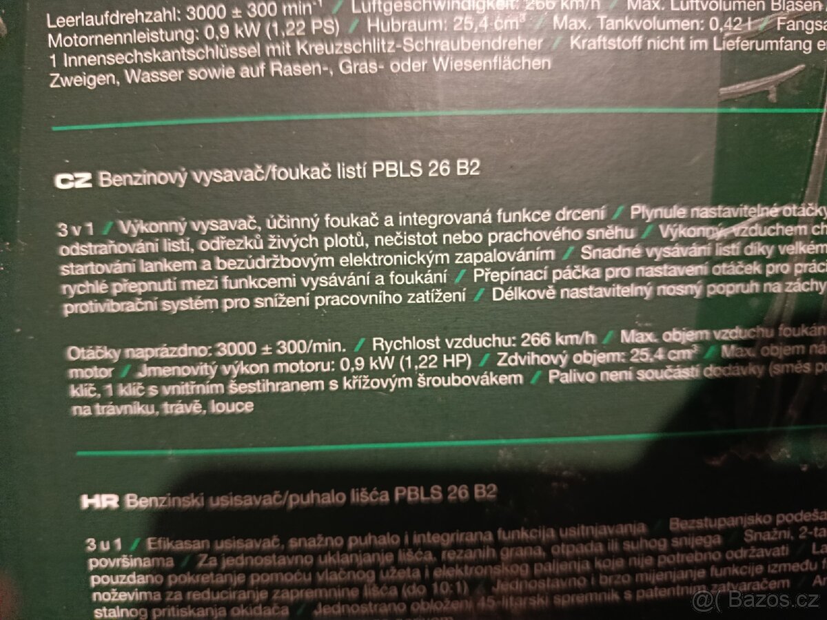 Benzínový fukar na listí - 4