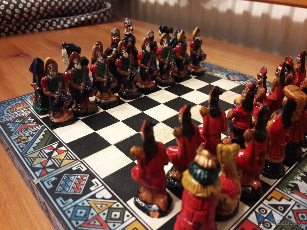 Ručně vyráběné šachy Indiani z Latinské Ameriky - 4