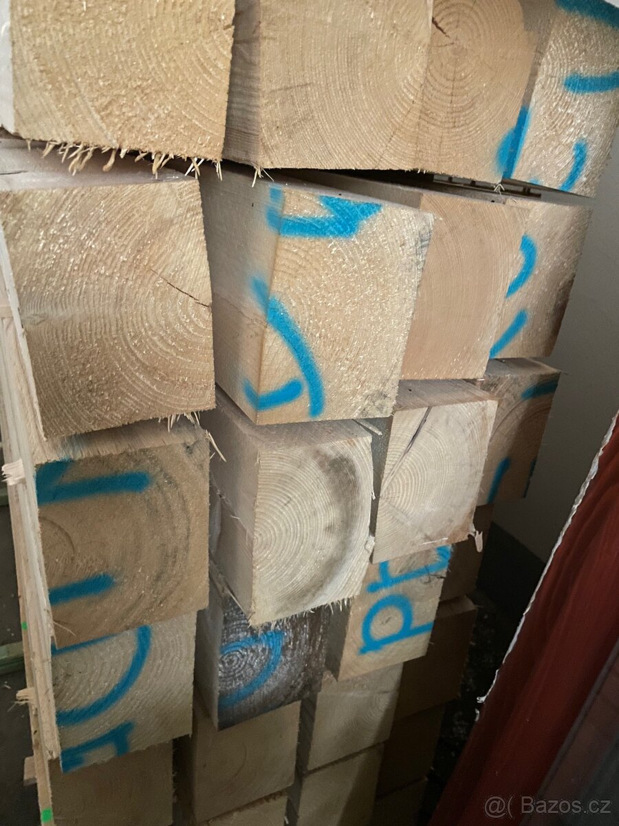 Stavební řezivo- suché trámy délka 4 metry - 4