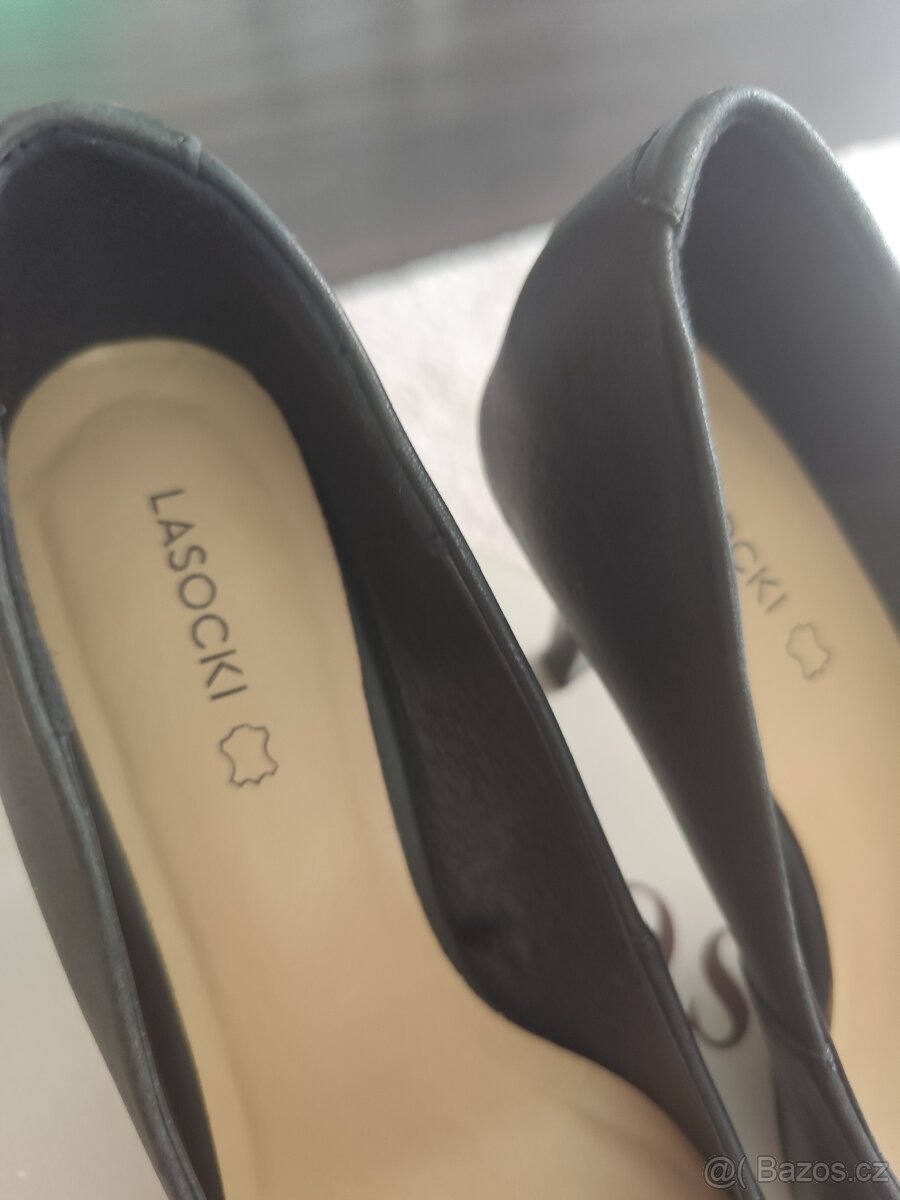Černé lodičky Lasičky vel.38 - 4