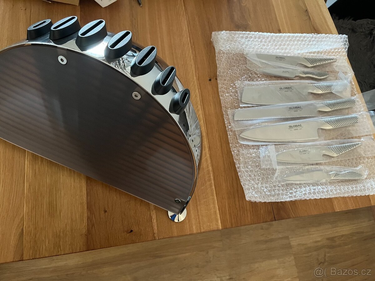 Set nožů GLOBAL plus držák T-LINE - 4