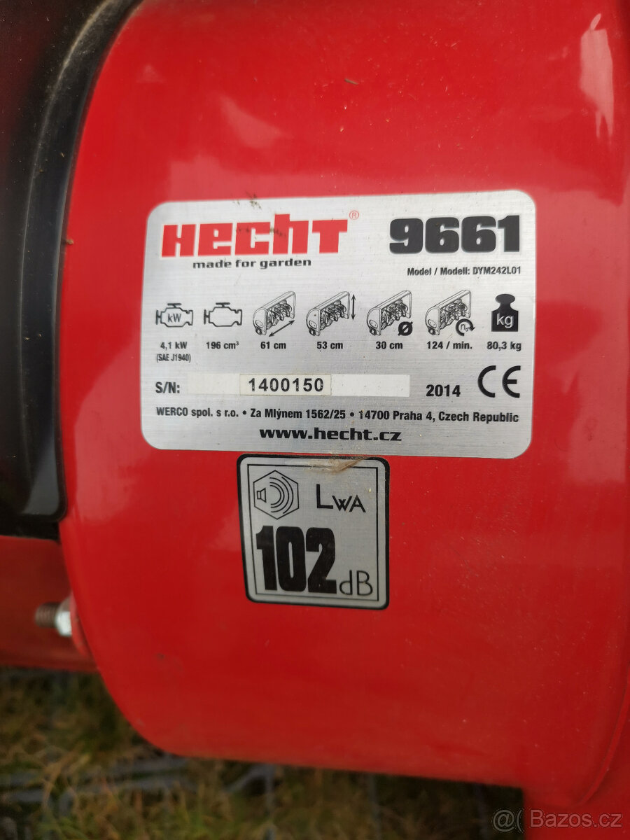 Sněhová fréza HECHT 9661 – benzínová, 4,1 kW - 4