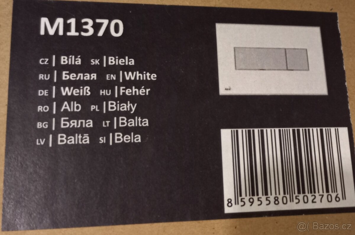 ALCA tlačítko bílé. Nové nepoužité. Nepatrné kazíky - 4