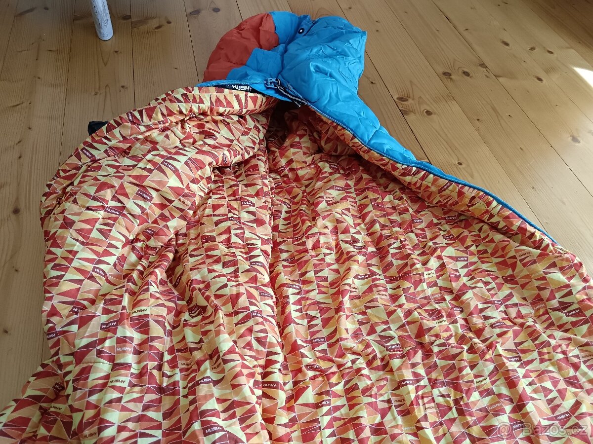 Dětský spacák HUSKY KIDS-merlot oranžový, spací pytel - 4