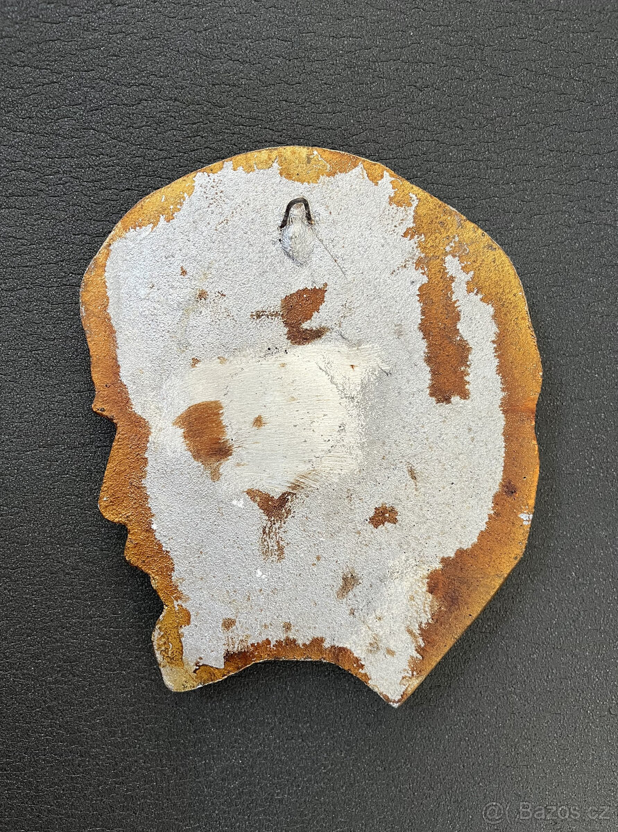 V. I. Lenin Kovová retro plastika na zavěšení 20 cm - 4