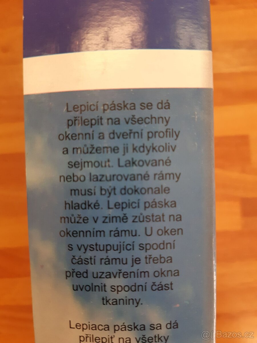 Sít do oken 150x90cm, bílá, nová - 4