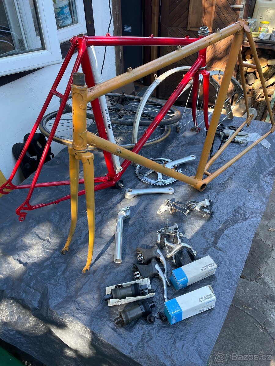 Rám kola pedály měnič kliky osa brzdy - 4