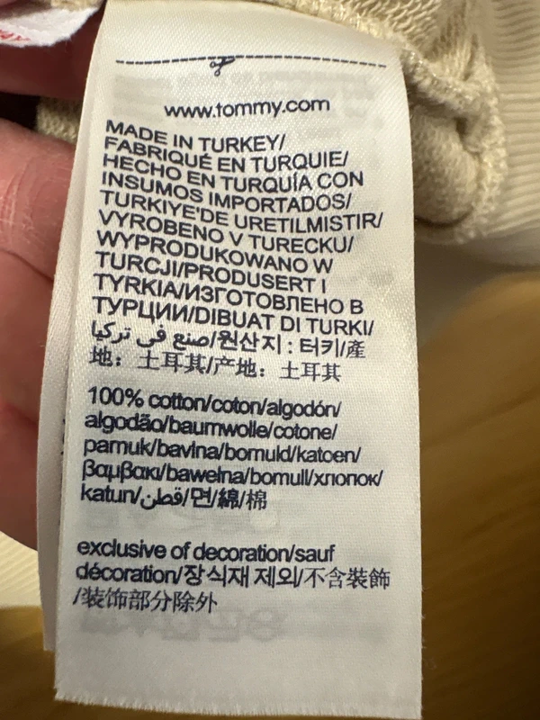 Tommy Hilfiger béžová mikina vel. 164 - 4