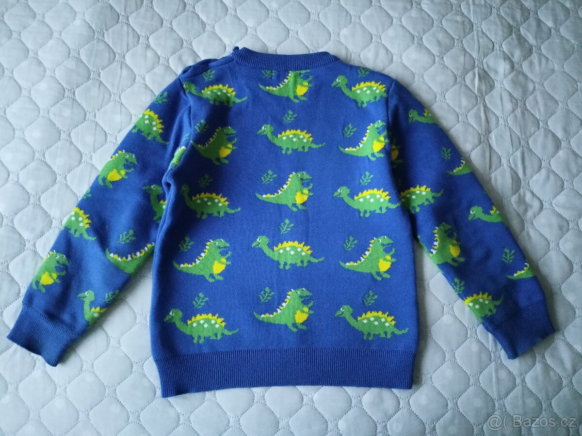 Dětský Dino svetr top stav, vel.128 - 4